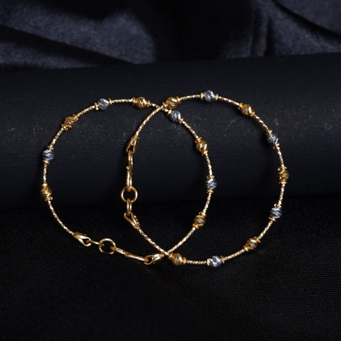 22 Carat Gold fancy Braclet With Beads 8.22g by Mahita Collections